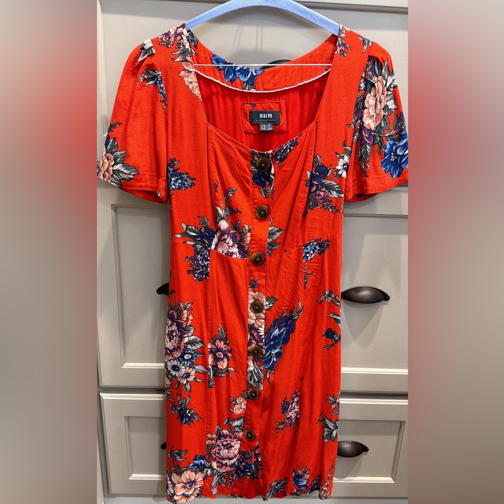 Maeve Floral Button-Down Dress
